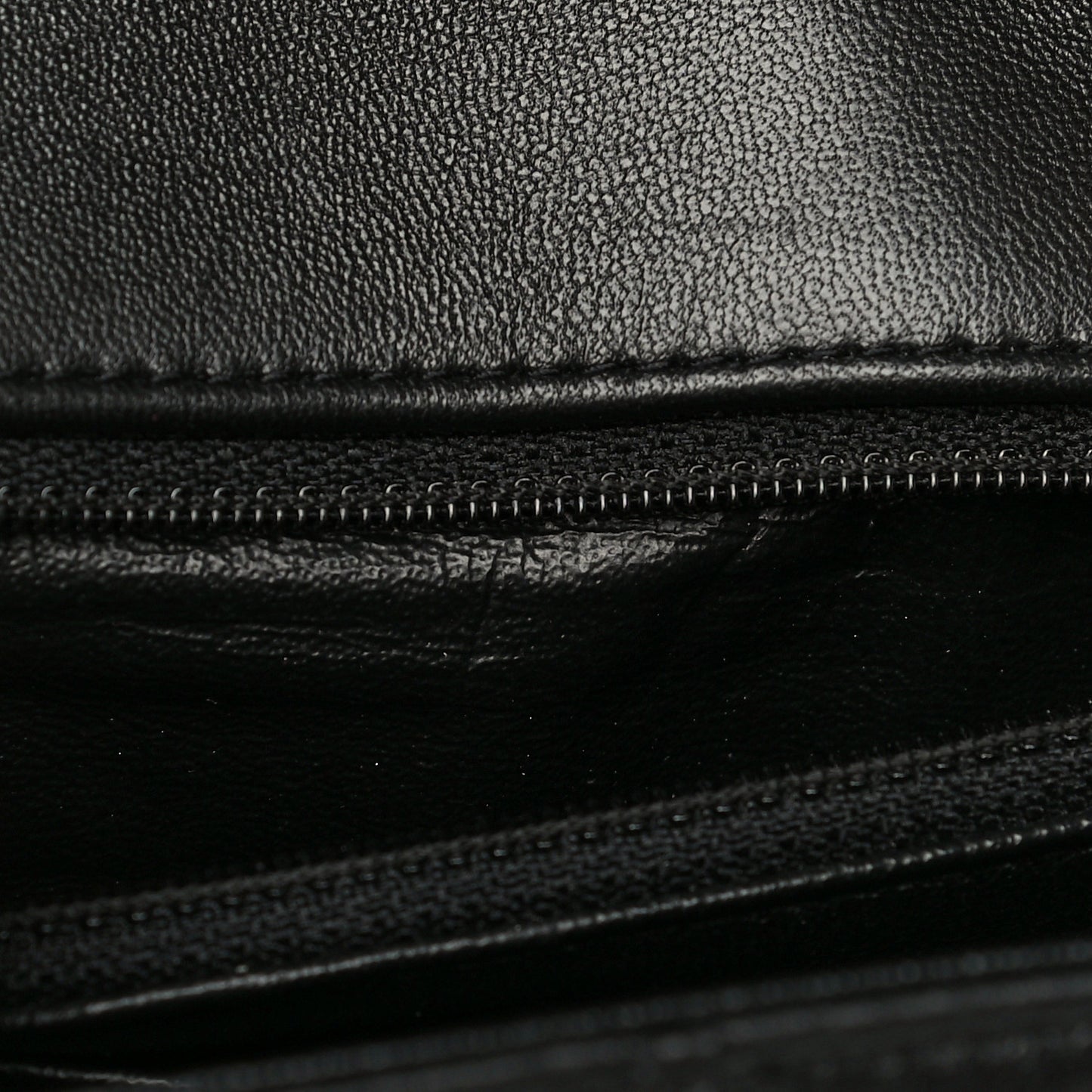 Lambskin Quilted Mini Rectangular Flap Black