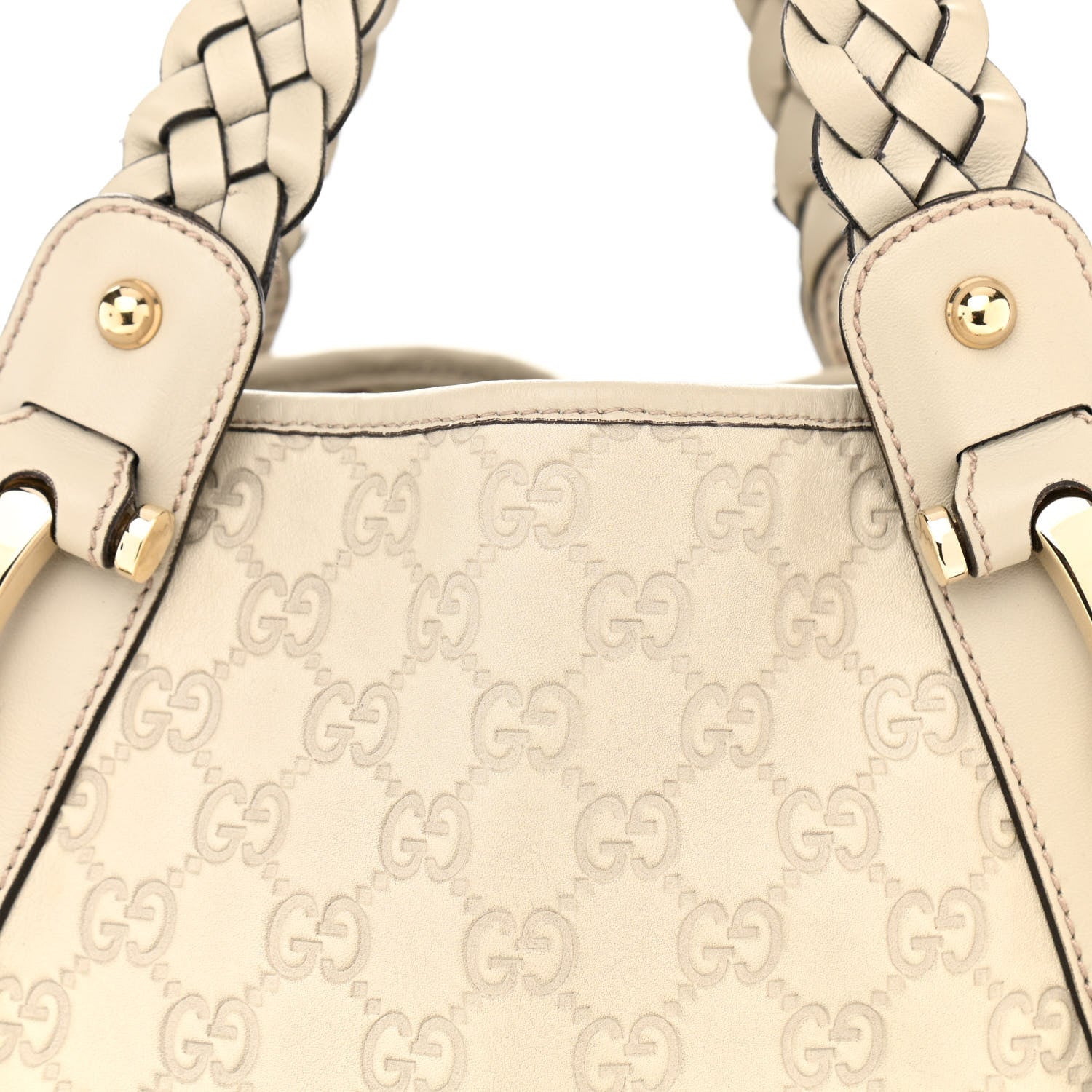 Gucci Guccissima Small Pelham Shoulder Bag Off White 7 of 13