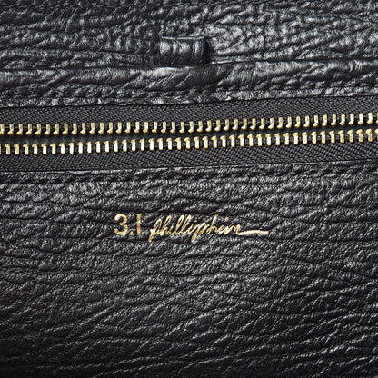 3.1 Phillip Lim 3.1 Textured Calfskin Medium Pashli Satchel Black 6 of 13