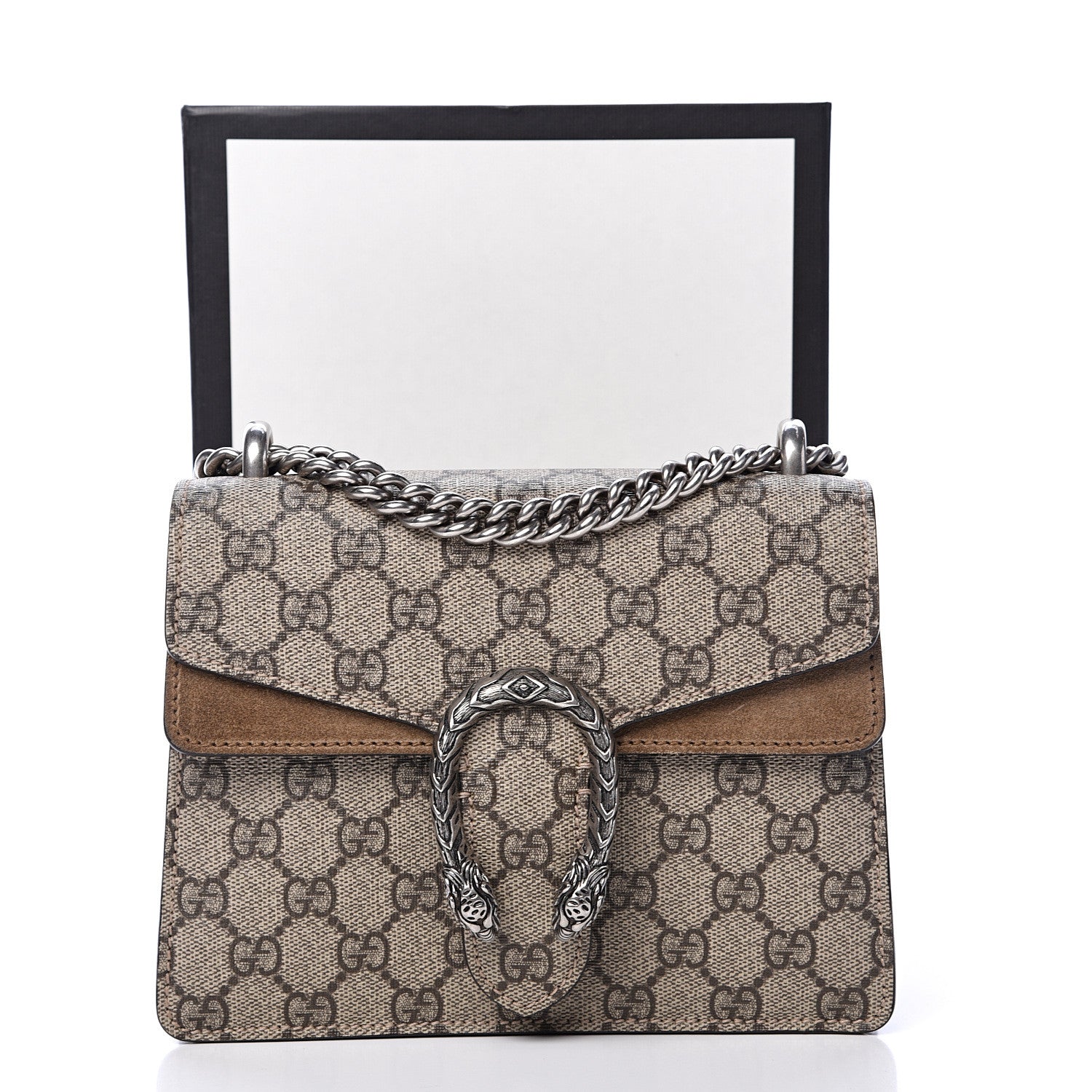 Gucci GG Supreme Monogram Mini Dionysus Shoulder Bag Taupe 14 of 14