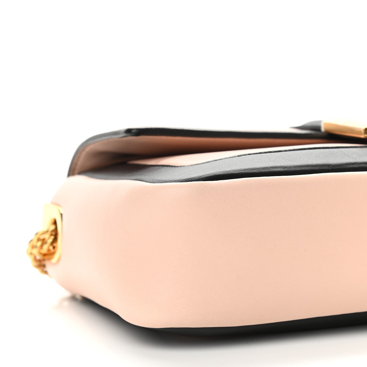 Fendi Nappa Apolo Bi-Color Chain Baguette Rosa Quarzo Black 8 of 9