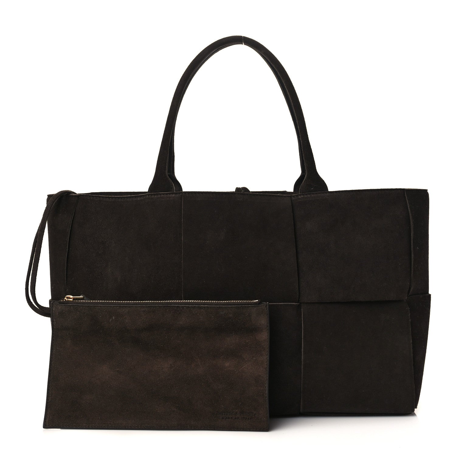 Bottega Veneta Suede Maxi Intrecciato Arco Tote Fondente 1 of 10