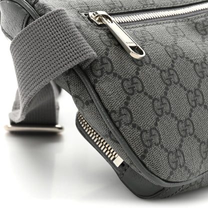 Gucci GG Supreme Monogram Textured Dollar Calfskin Ophidia Belt Bag Grey Black Graphite Grey 12 of 12