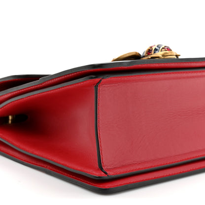 Gucci Calfskin Sylvie Web Small Queen Margaret Top Handle Bag Blue Agata Hibiscus Red Mystic White Sugar Pink 10 of 12