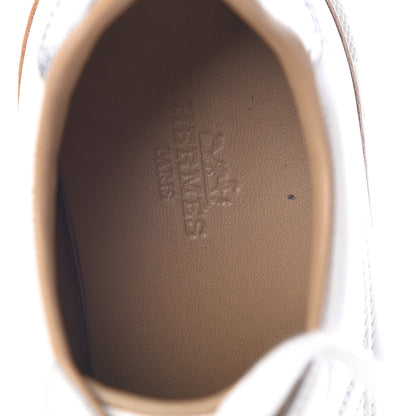 Hermes Calfskin Polo Sneakers 37 White 9 of 17