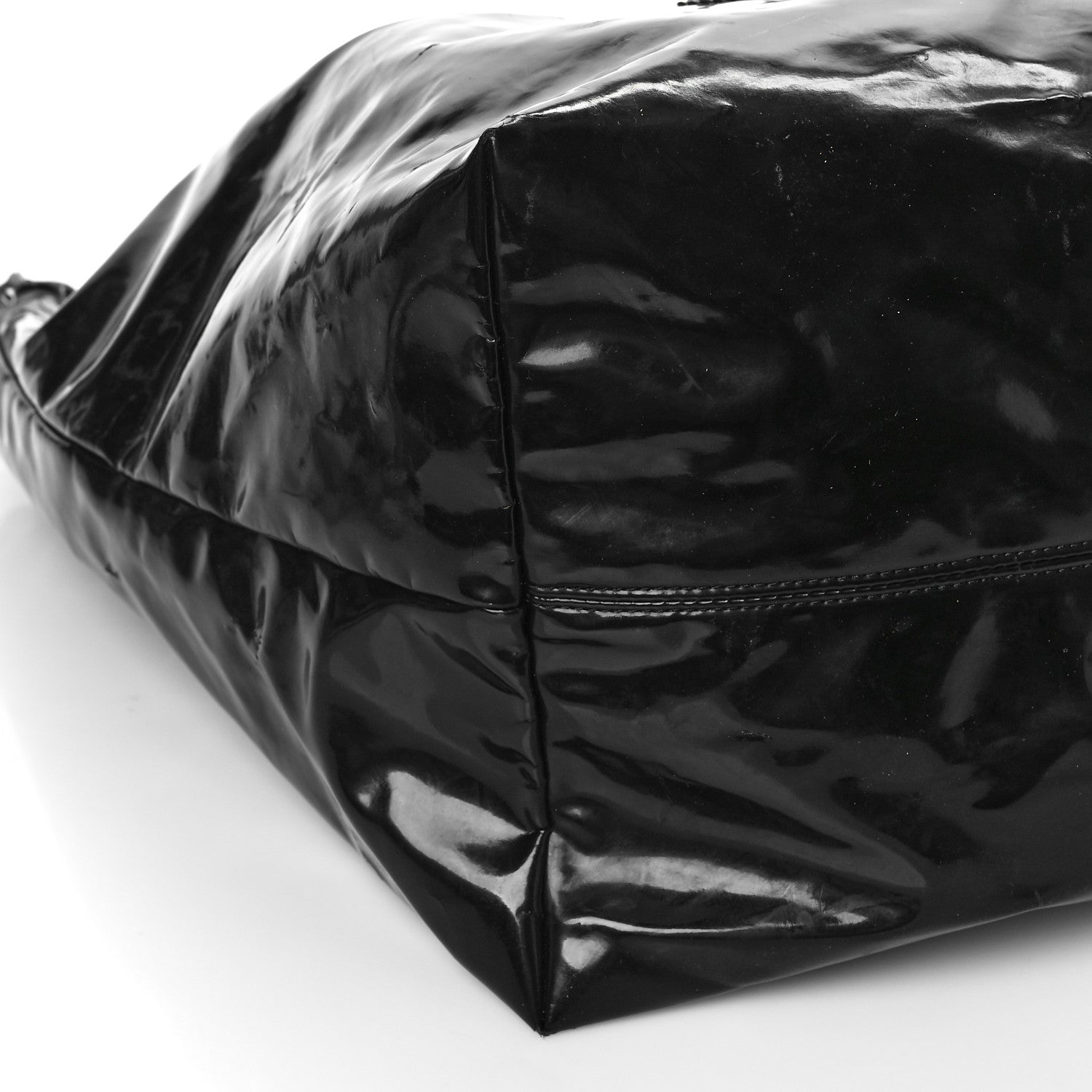 Chanel Vinyl XL Coco Cabas Black 8 of 11