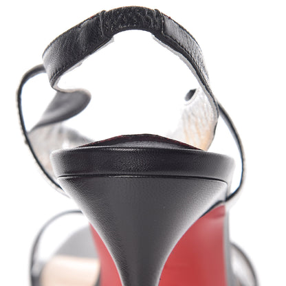 Christian Louboutin Kid Morphetina 100 T-Strap Sandals 39 Black 8 of 9