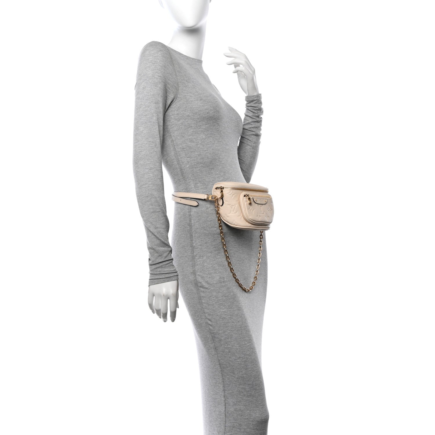 Louis Vuitton Empreinte Mini Bumbag Cream 2 of 9