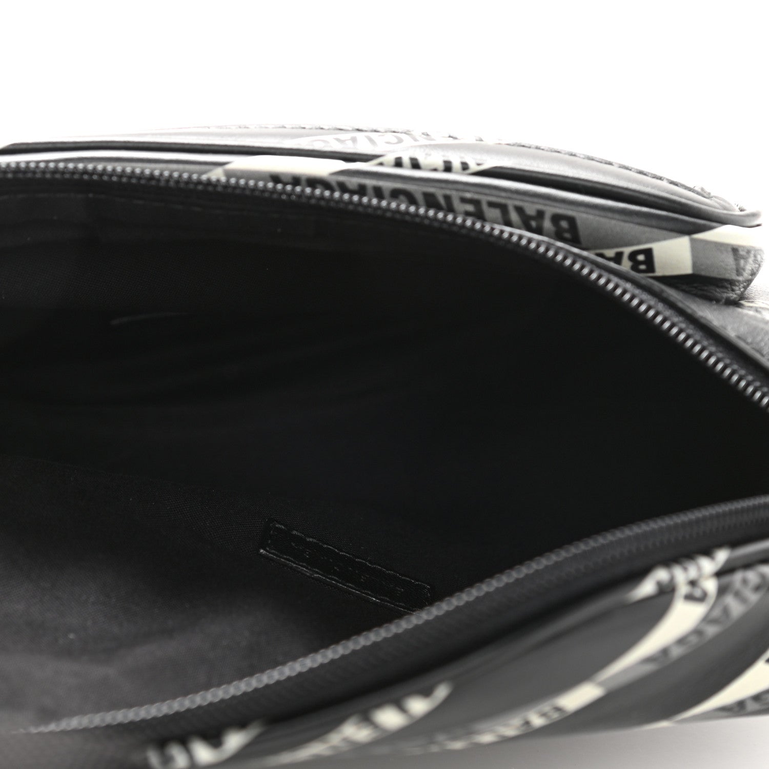 Balenciaga Smooth Calfskin Losange Monogram Explorer Belt Bag Black Grey 5 of 10