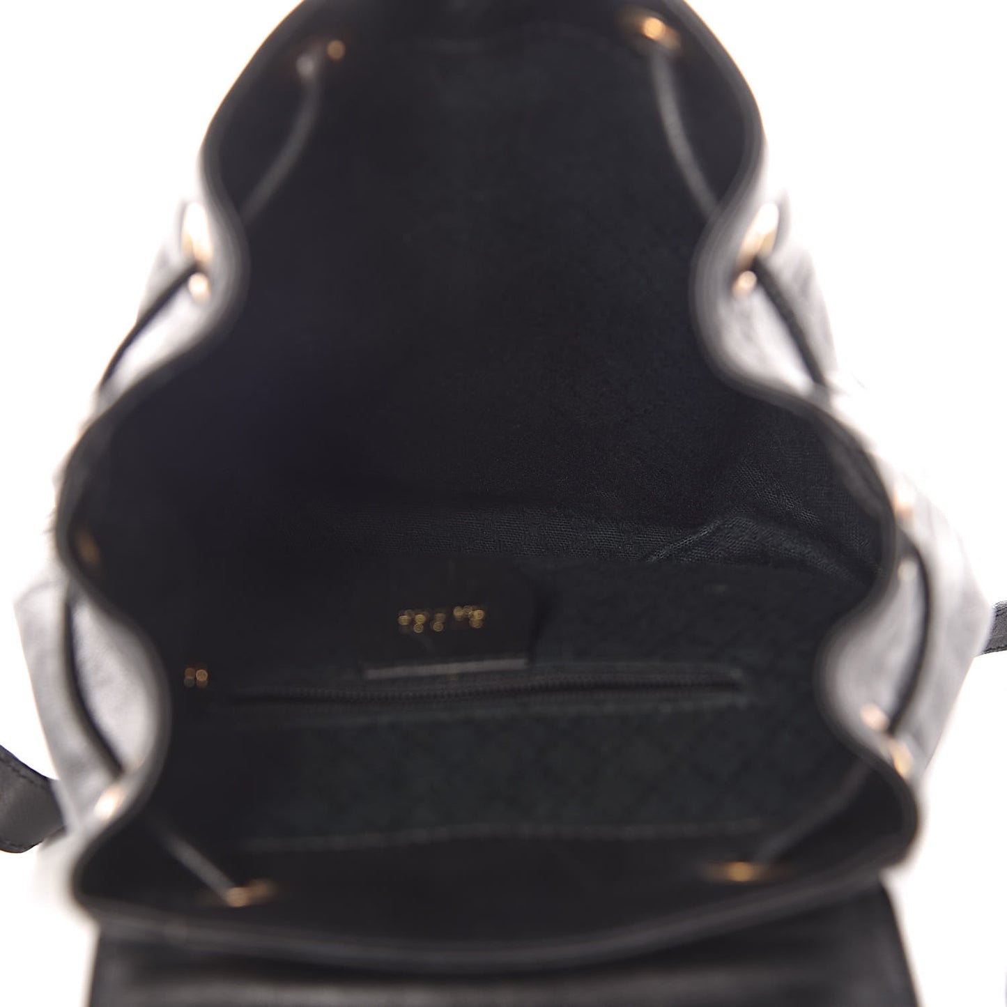 Calfskin Bamboo Backpack Black