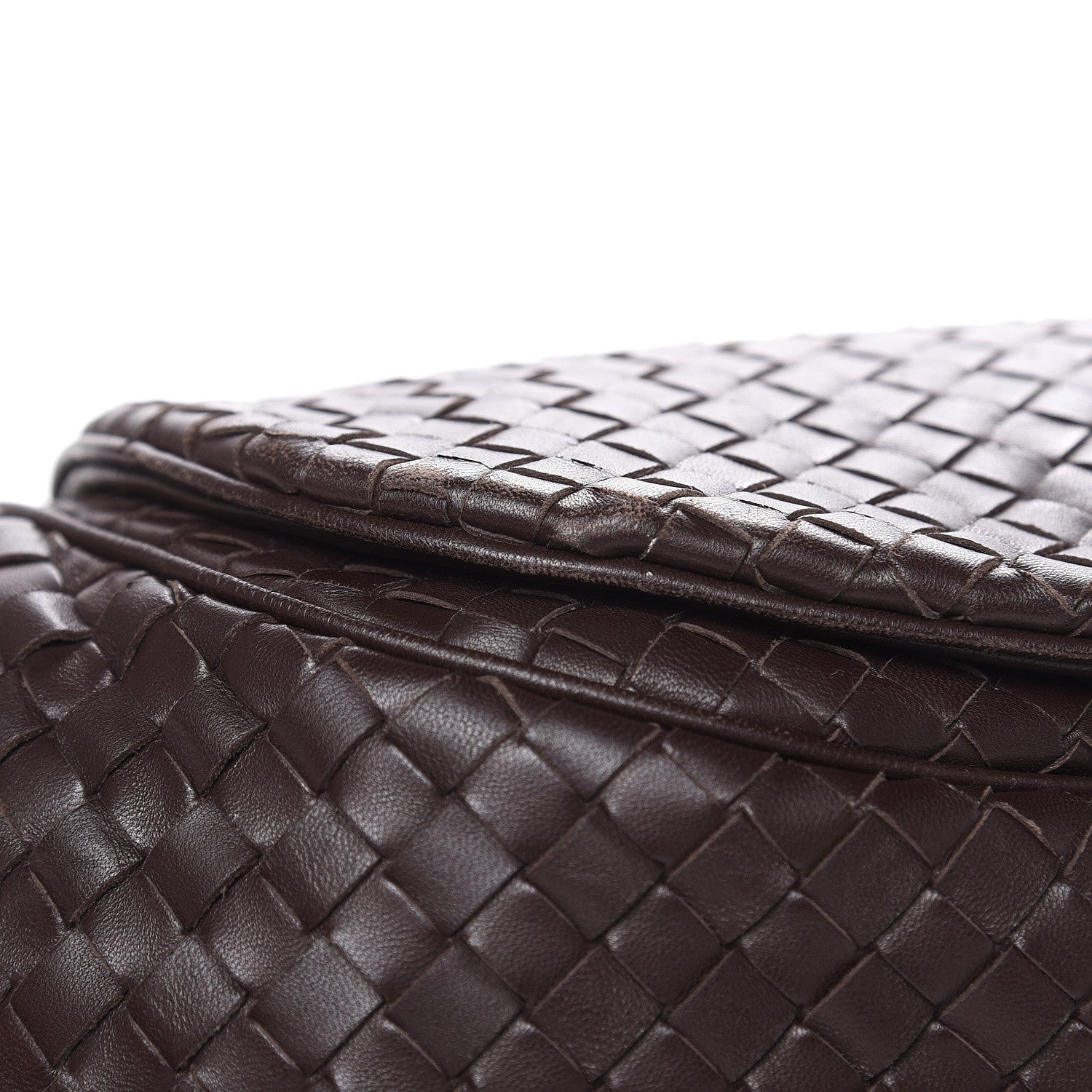 Bottega Veneta Nappa Intrecciato Messenger Bag Ebano 12 of 14