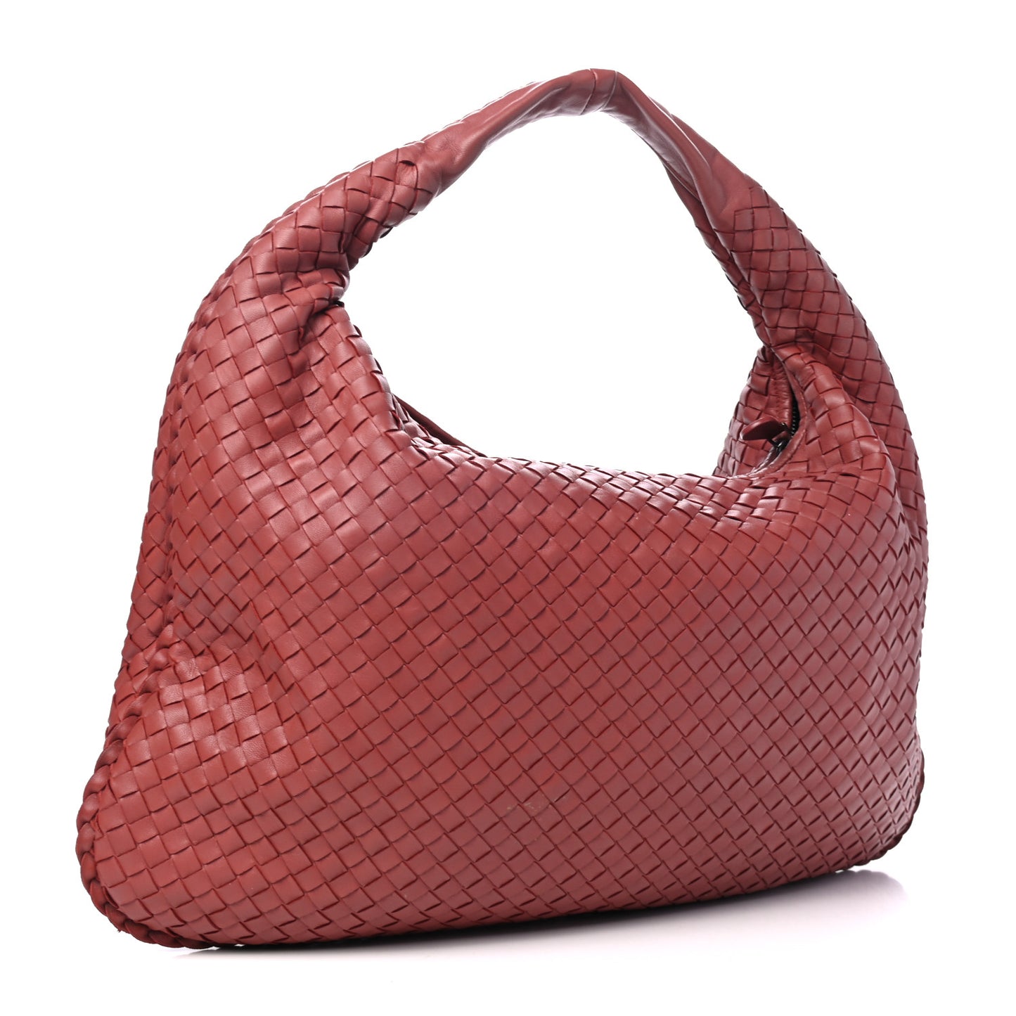 Nappa Intrecciato Large Veneta Hobo Brique