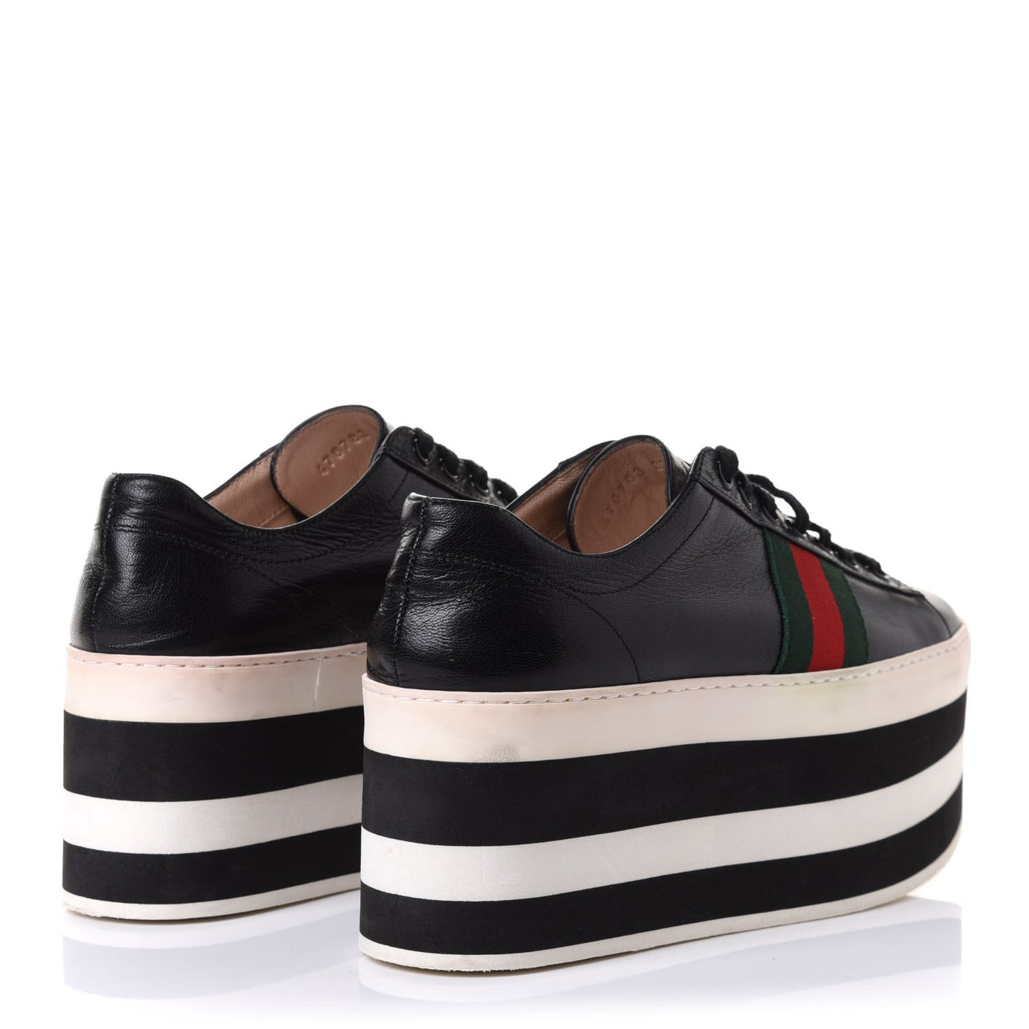 Malaga Kid Peggy Platform Sneakers 37.5 Black White