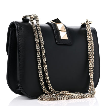 Valentino Garavani Vitello Small Glam Lock Rockstud Flap Black 3 of 9