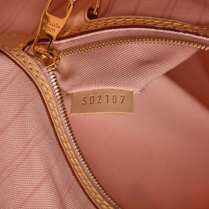 Louis Vuitton Damier Azur Delightful MM Rose Ballerine 7 of 8