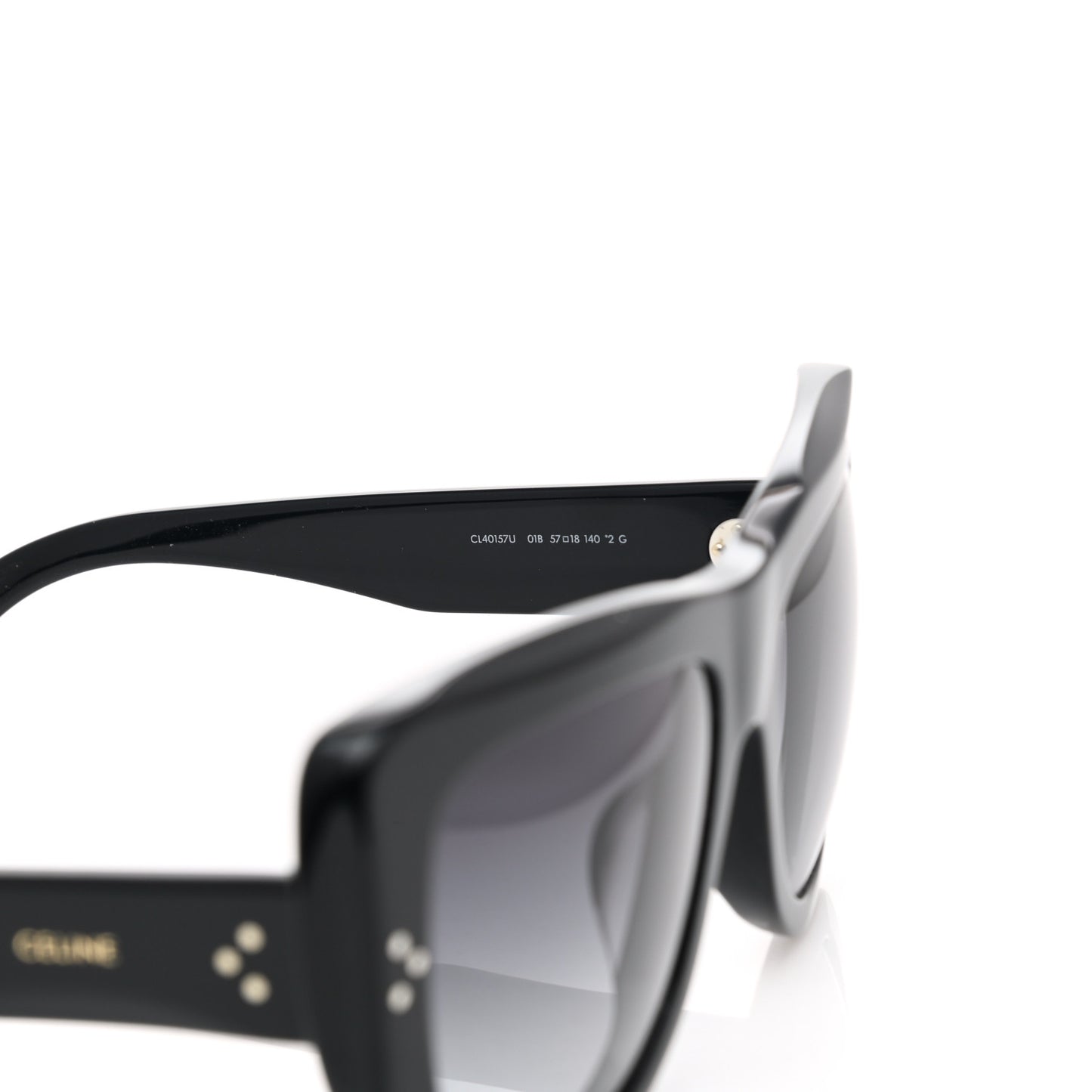 Acetate Square Sunglasses CL40157U Black