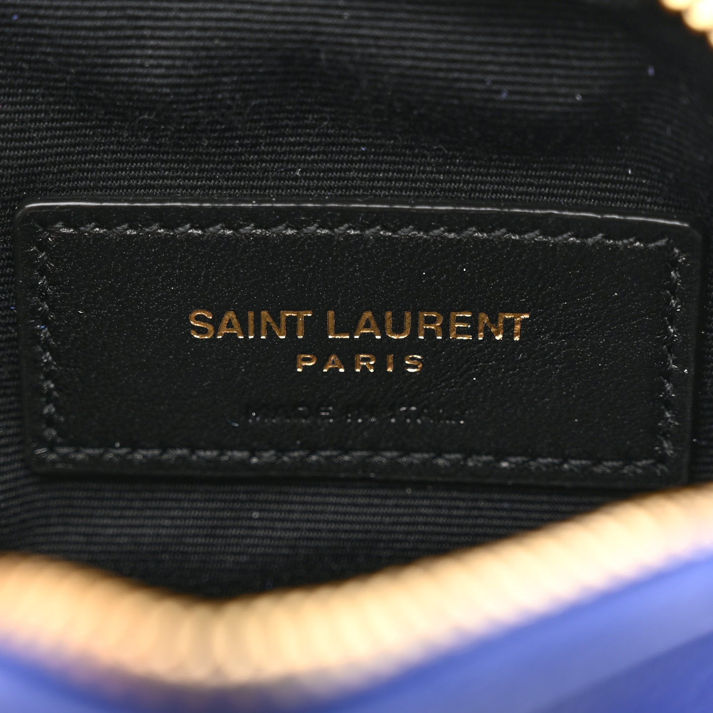 Grain De Poudre Matelasse Monogram Baby Lou Camera Bag Sapphire Blue