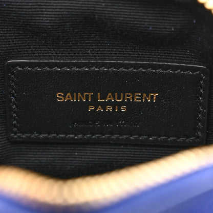 Saint Laurent Grain De Poudre Matelasse Monogram Baby Lou Camera Bag Sapphire Blue 5 of 7