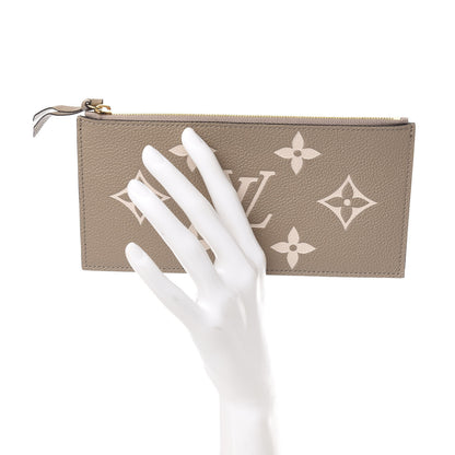 Louis Vuitton Empreinte Monogram Giant Pochette Felicie Zippered Insert Tourterelle Creme 2 of 6