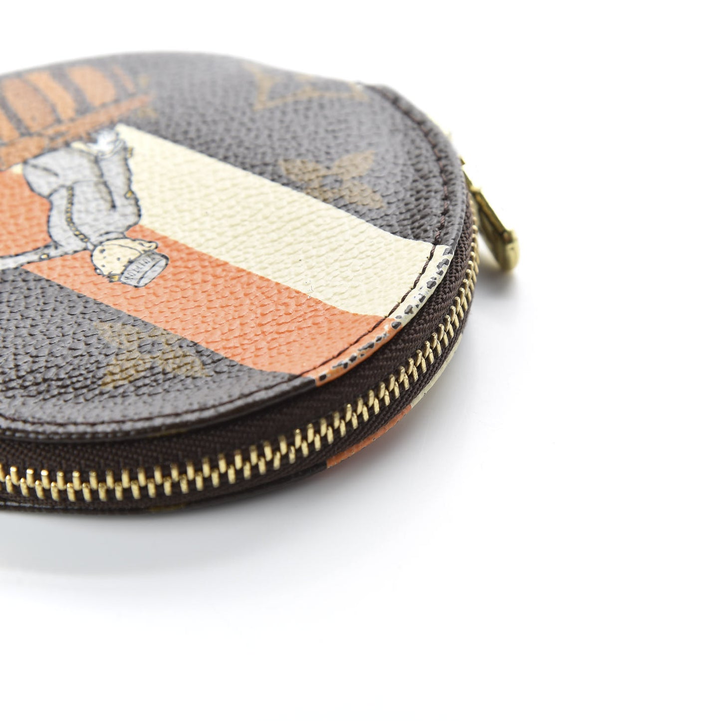 Monogram Groom Round Coin Purse