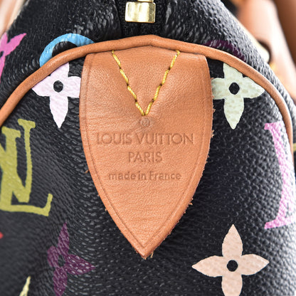Louis Vuitton Monogram Multicolor Speedy 30 Black 6 of 9