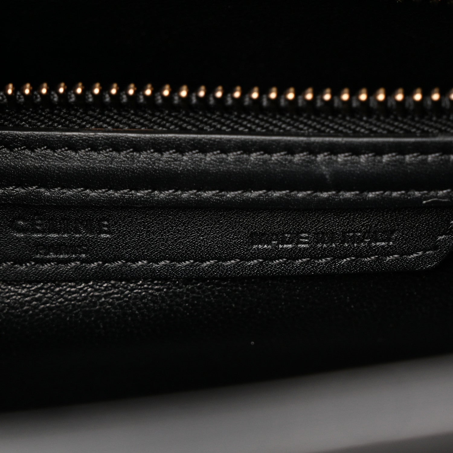 Celine Smooth Calfskin Micro Luggage Black 6 of 9