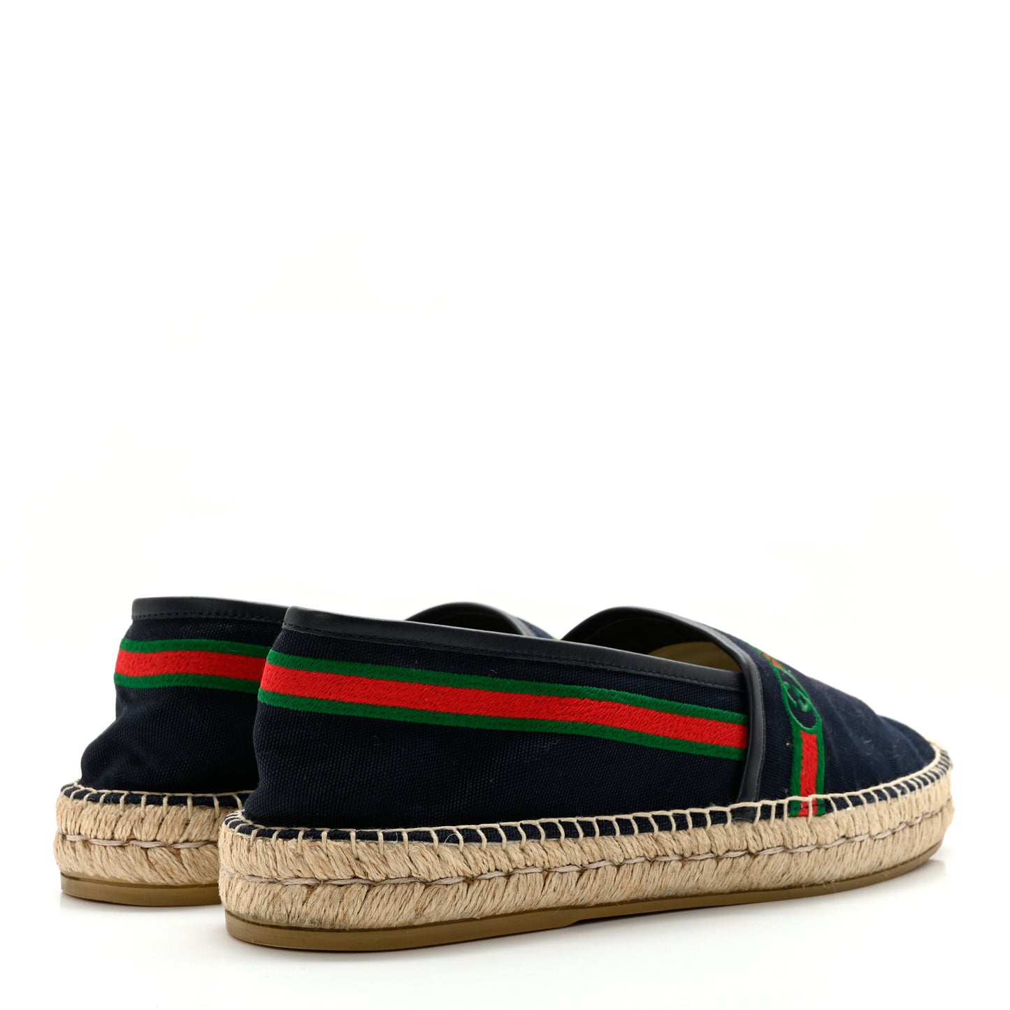 Terry Cloth Mens GG Monogram Espadrilles 9 Blue Red