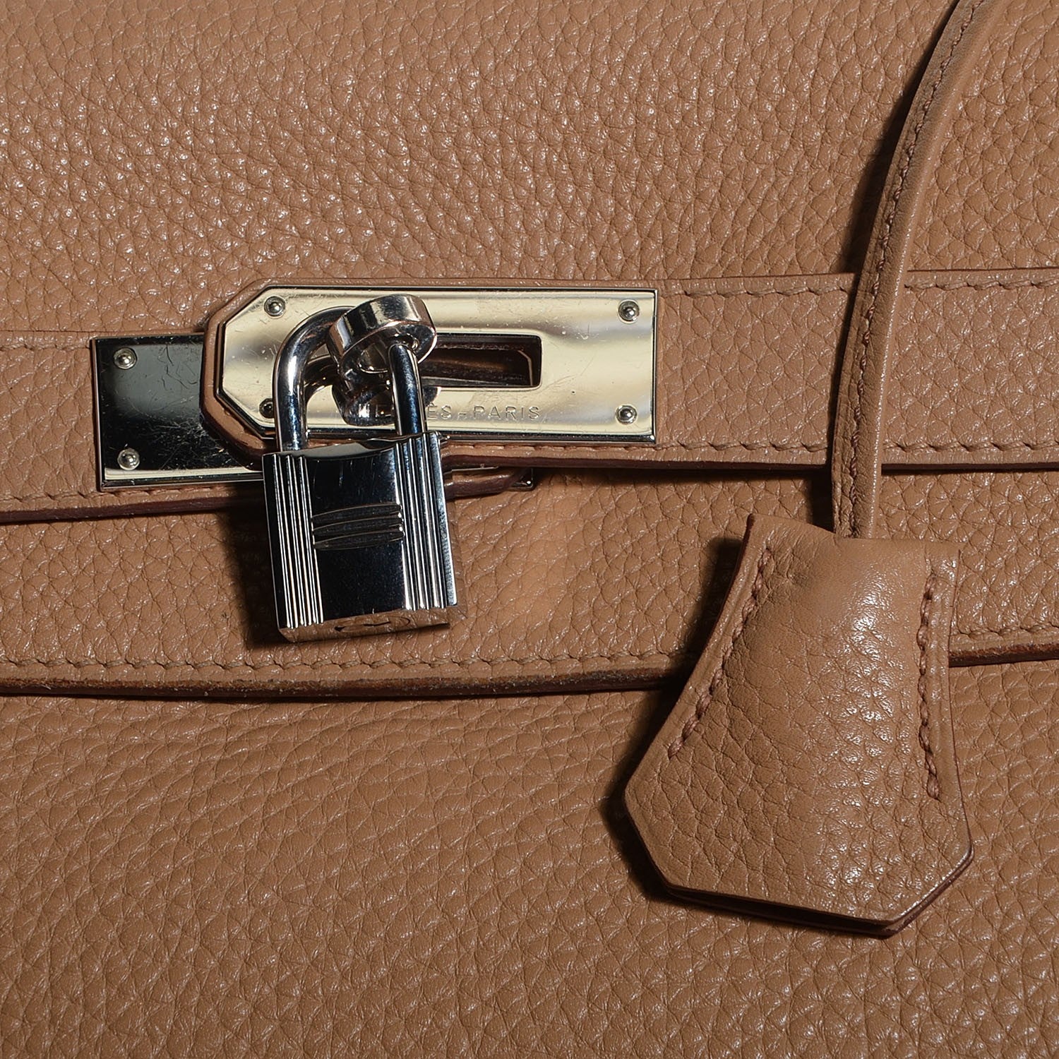 Hermes Taurillon Clemence Kelly Retourne 40 Tabac Camel 11 of 19