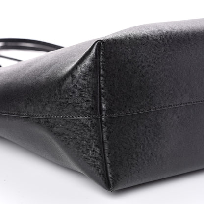 Fendi Vitello Elite Cuoio Monster Buggies Medium Roll Tote Black Multicolor Blue Cobalto 8 of 12