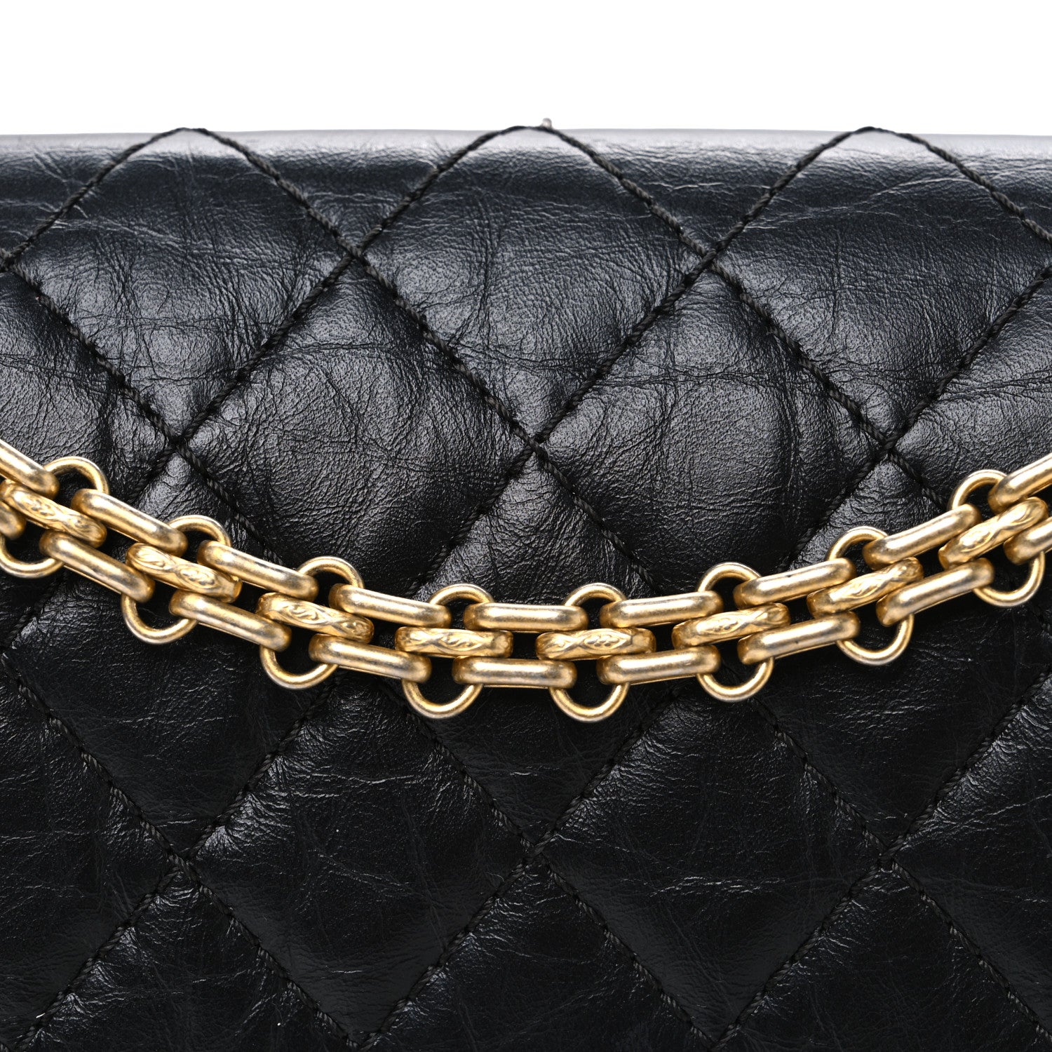 Chanel Aged Calfskin Quilted 2.55 Reissue 225 Flap Black 8 of 10
