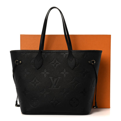 Louis Vuitton Empreinte Monogram Giant Neverfull MM Black 9 of 9