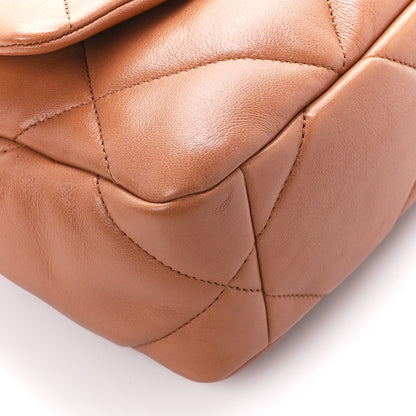 Chanel Lambskin Quilted Medium Chanel 19 Flap Brown 9 of 11