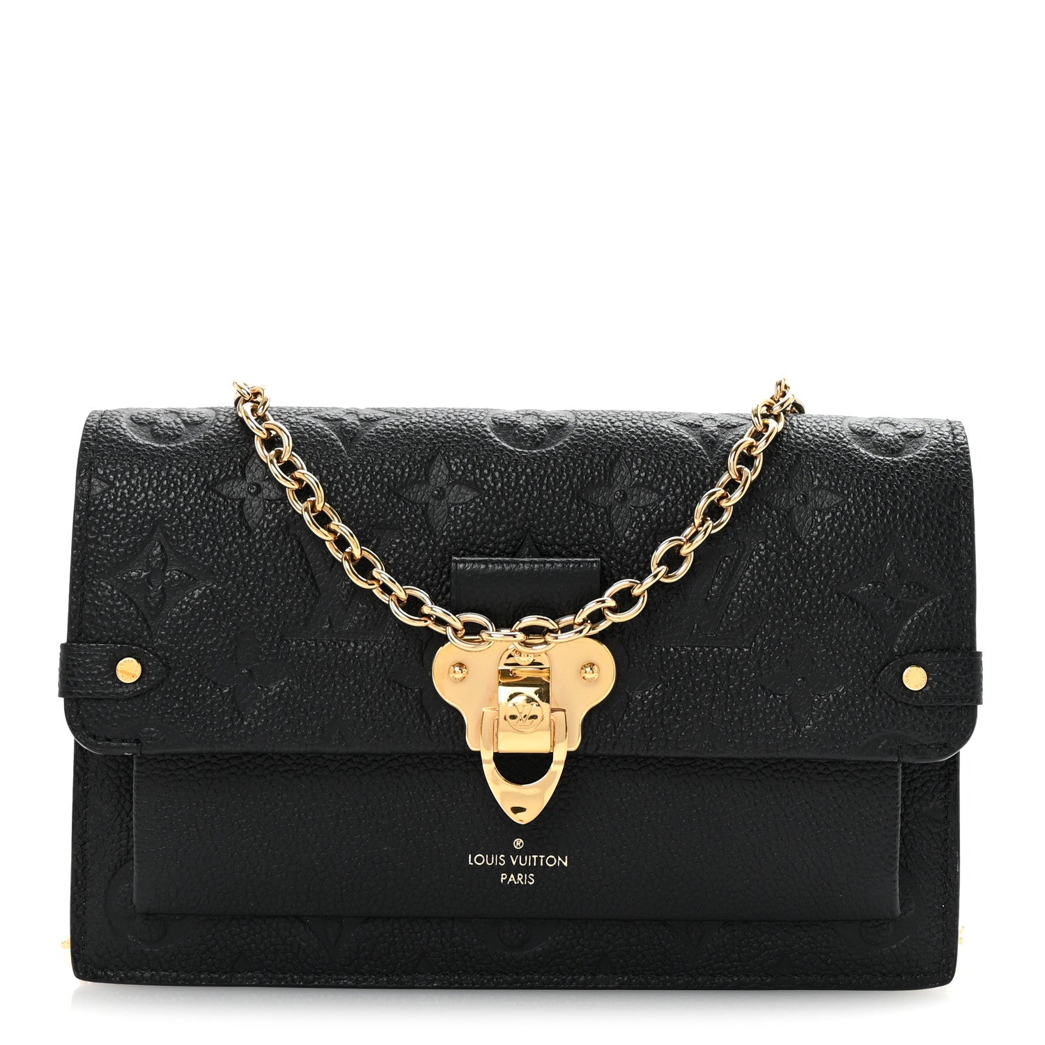 Louis Vuitton Empreinte Vavin Chain Wallet Black 1 of 9
