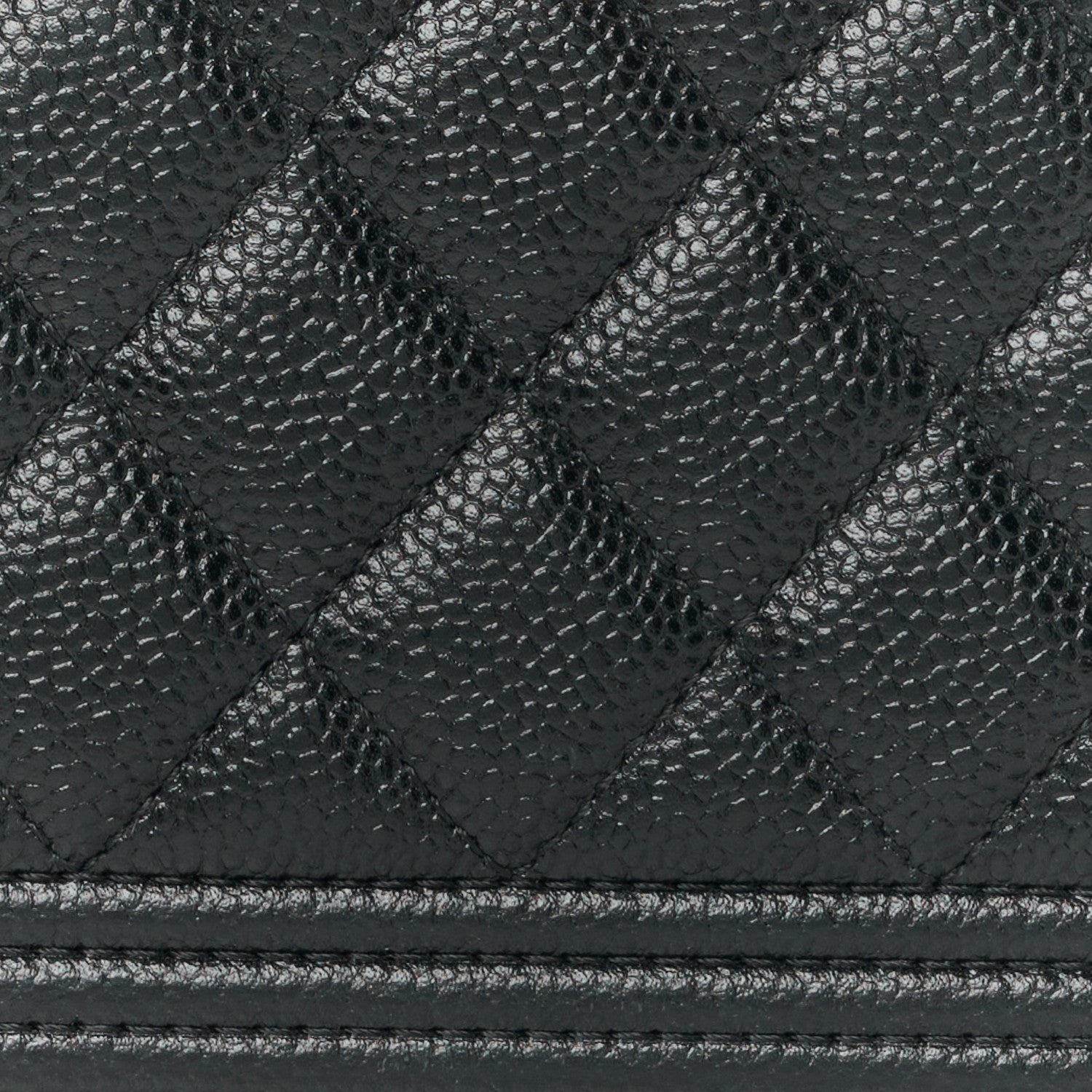Chanel Caviar Quilted Small Boy Clutch With Chain Black 8 of 10