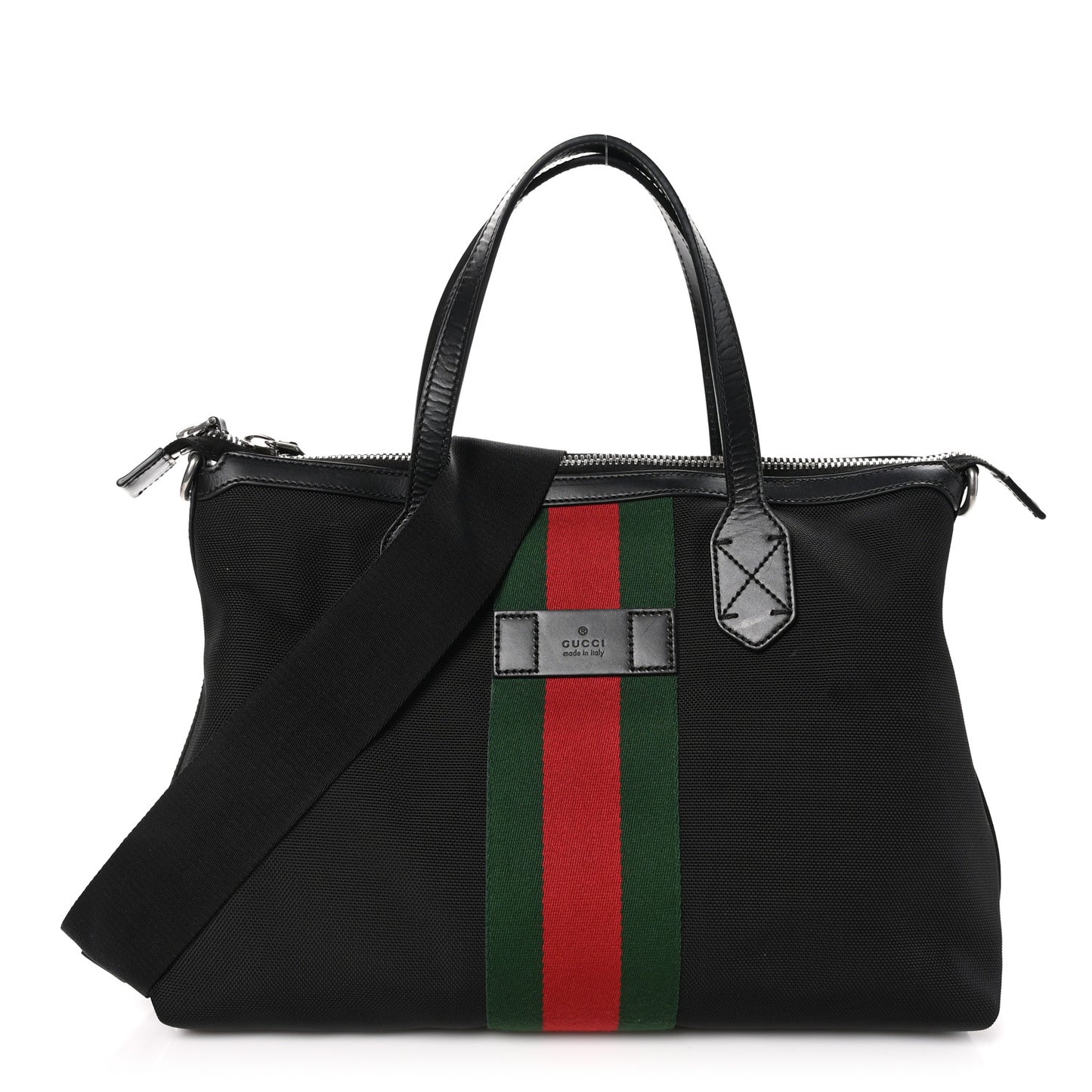 Techno Canvas Web Duffle Black