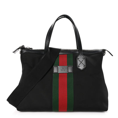 Gucci Techno Canvas Web Duffle Black 1 of 11
