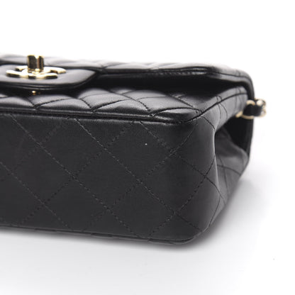 Chanel Lambskin Quilted Mini Rectangular Flap Black 9 of 10