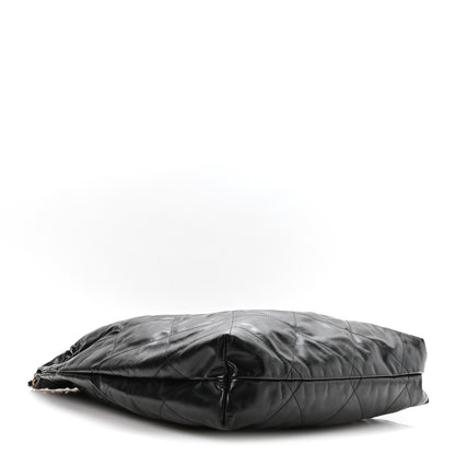Chanel Shiny Calfskin Quilted Large Chanel 22 Black 5 of 11