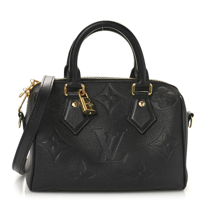 Louis Vuitton Empreinte Monogram Giant Speedy Bandouliere 20 Black 1 of 8
