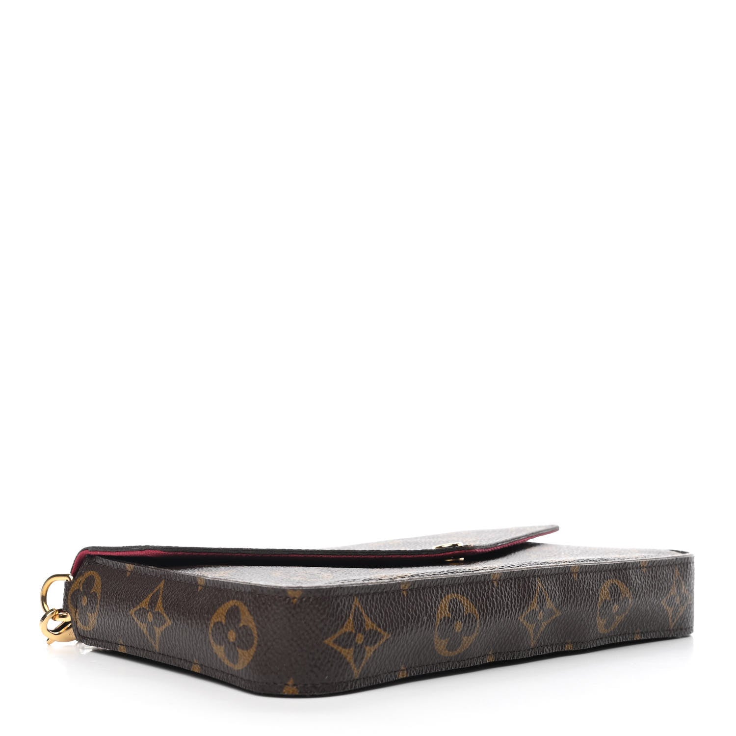 Louis Vuitton Monogram Pochette Felicie Chain Wallet Fuchsia 3 of 4