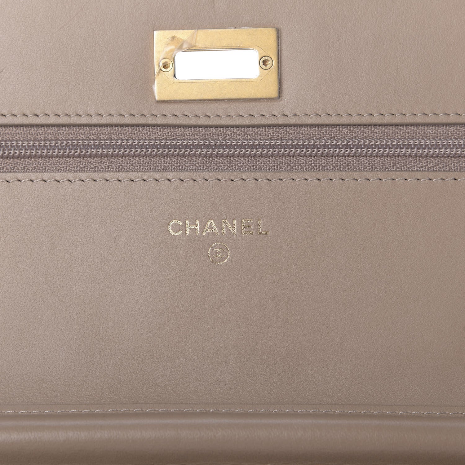 Chanel Metallic Aged Calfskin Reissue Wallet On Chain WOC Gold 8 of 11