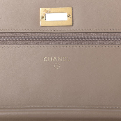 Chanel Metallic Aged Calfskin Reissue Wallet On Chain WOC Gold 8 of 11