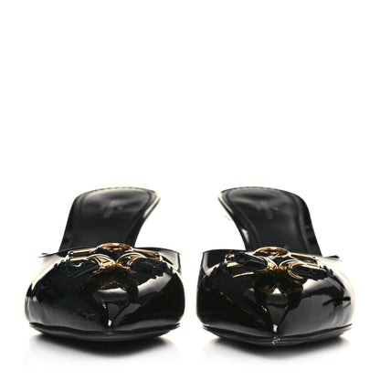 Louis Vuitton Patent Insider Mules 38 Black 2 of 10