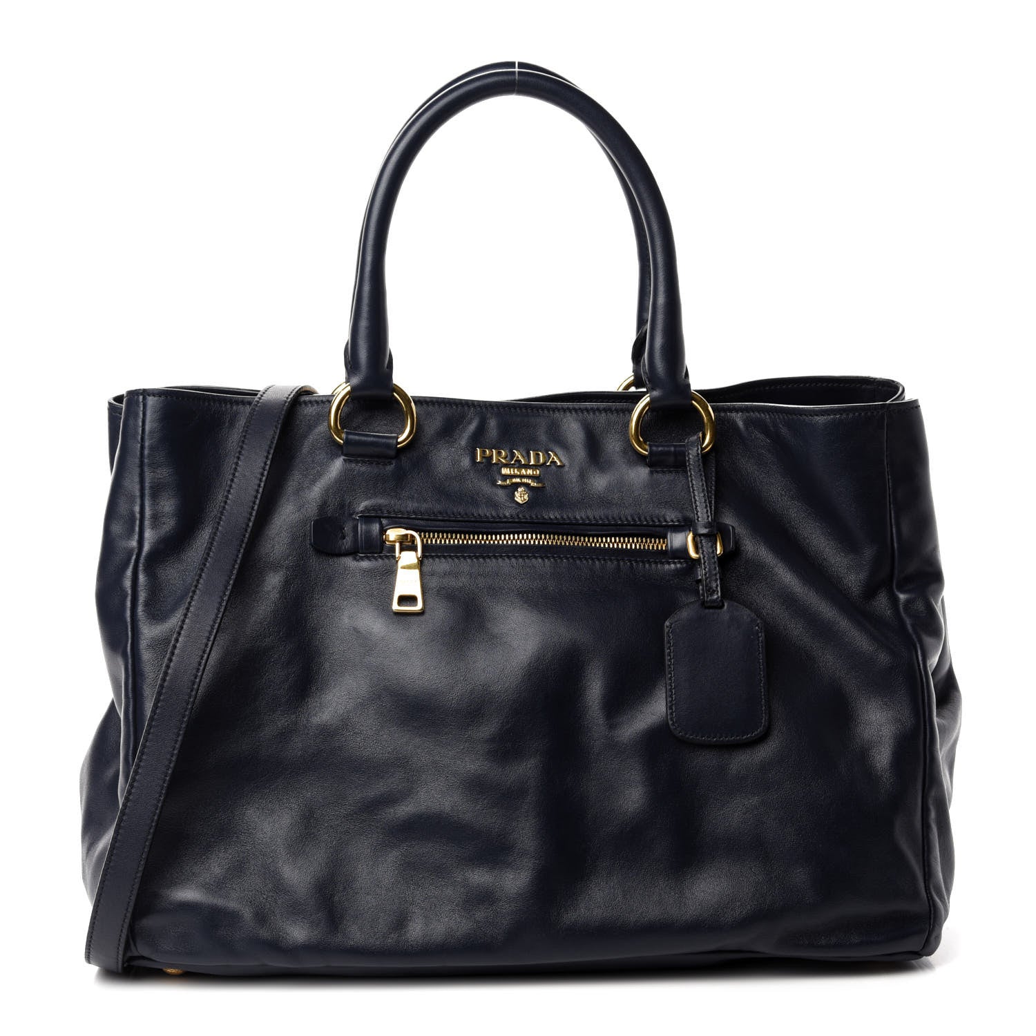 Prada Soft Calfskin Tote Baltico 1 of 10
