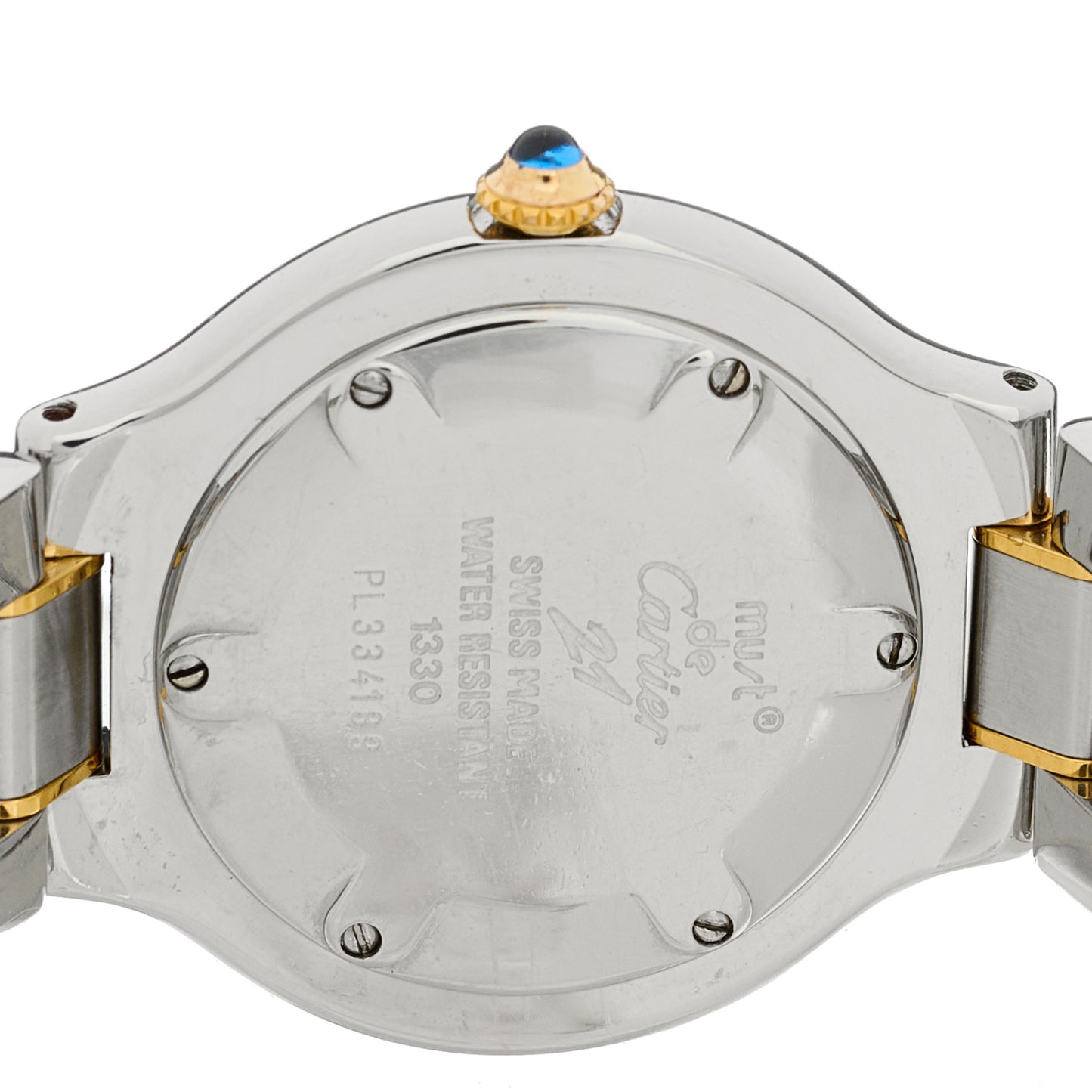 Stainless Steel 18K Yellow Gold 31mm Must De 21 Quartz Watch