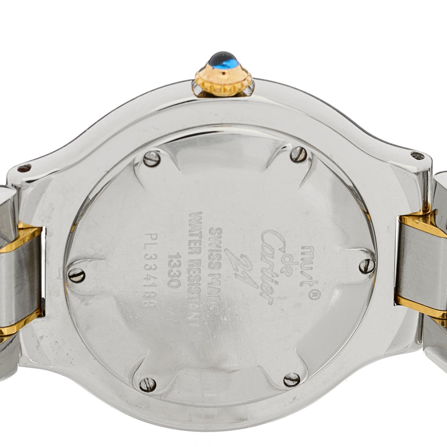Cartier Stainless Steel 18K Yellow Gold 31mm Must De 21 Quartz Watch 5 of 5