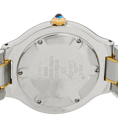 Cartier Stainless Steel 18K Yellow Gold 31mm Must De 21 Quartz Watch 5 of 5