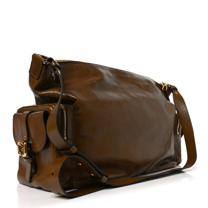 Chloe Shiny Calfskin Large Double Carry Camera Bag Dark Khaki 3 of 10