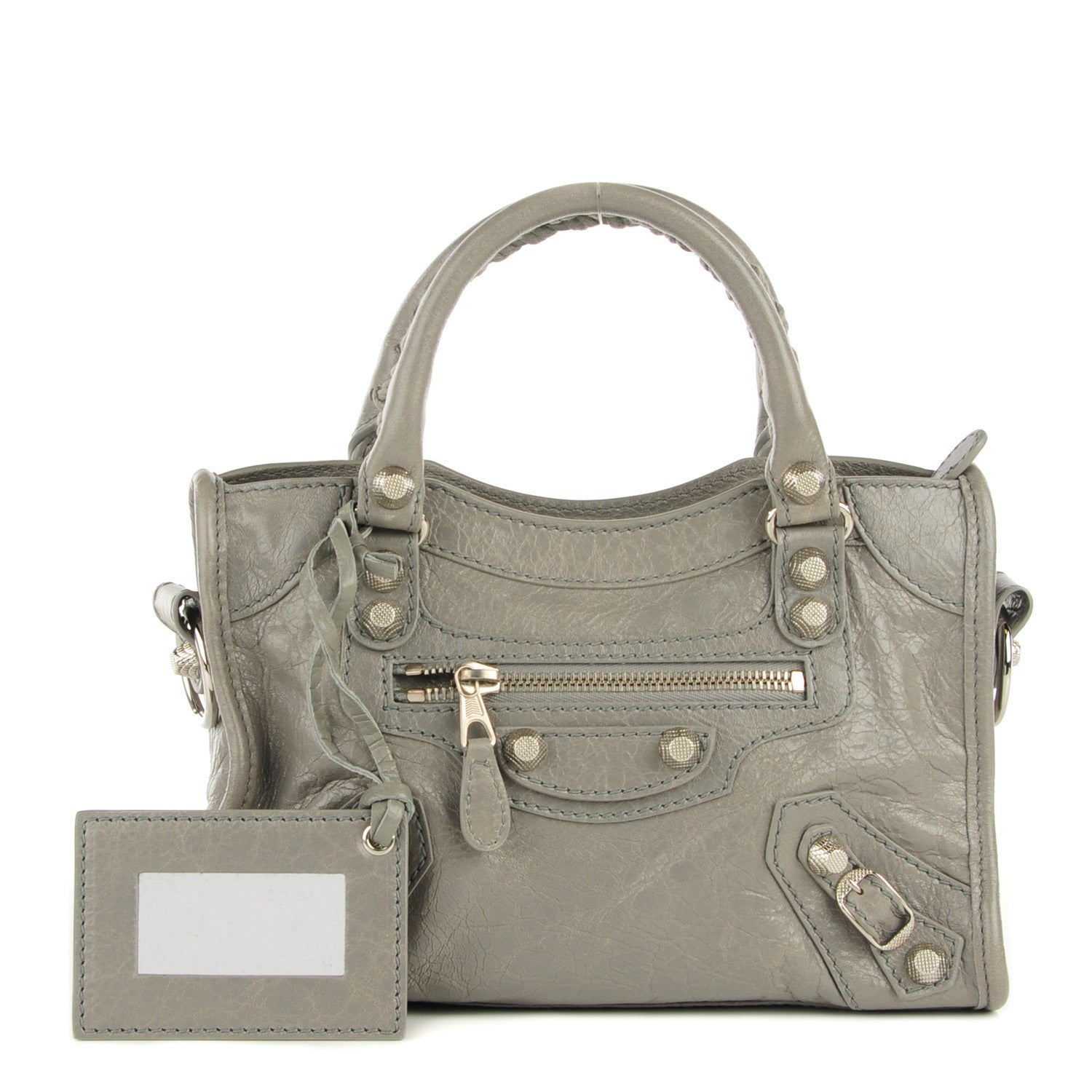 Balenciaga Agneau Giant 12 Silver Hardware Mini City Gris Pyrite 1 of 14