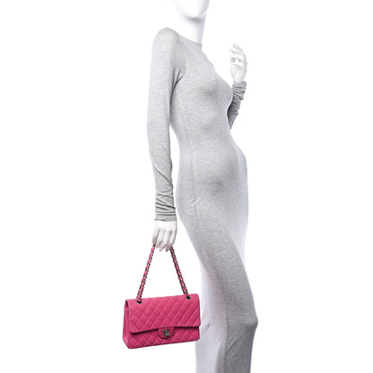 Chanel Iridescent Caviar Quilted Medium Double Flap Pink 2 of 13